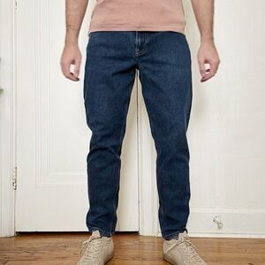 Everlane Uniform Men’s Athletic Fit Jean 33x30 Blue Stretch